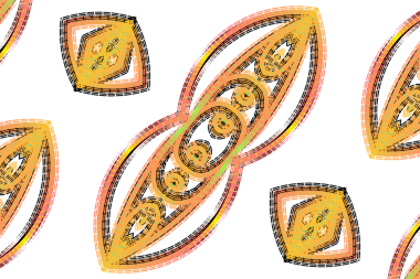 Endonezya kültürünün renkli gradyan sanat modeli duvar kağıdı reklamları için geleneksel tenun batik etnik dayak süsü