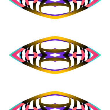 Endonezya kültürünün renkli simetrik soyut çizgisi sanat deseni duvar kağıdı reklamları için geleneksel tenun batik etnik dayak süsü