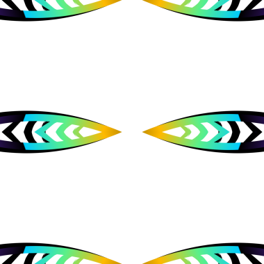 Endonezya kültürünün renkli simetrik soyut çizgisi sanat deseni duvar kağıdı reklamları için geleneksel tenun batik etnik dayak süsü