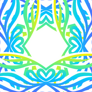 Güzel renkli caleidoscope gradyan çiçek sanatı batik etnik dayak borneo desen arka plan