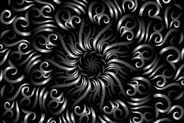 Endonezya kültürünün renkli caleidoscope gradyan çiçeği ve yaprak sanat deseni duvar kağıdı reklamları için geleneksel tenun batik etnik sanatçı süsü