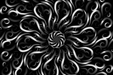 Endonezya kültürünün renkli caleidoscope gradyan çiçeği ve yaprak sanat deseni duvar kağıdı reklamları için geleneksel tenun batik etnik sanatçı süsü