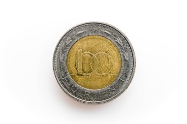 Front of a hungarian 100 Forint coin from 2019