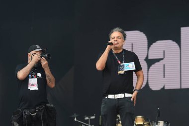 Rio de Janeiro, Brezilya, 10 Eylül 2022. Şarkıcı ve müzik yapımcısı Ze Ricardo Rio 'daki Rock' ta Sunset sahnesinde bir konser daha verdi..