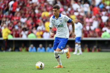 Rio de Janeiro, Brezilya, 12 Kasım 2022. Ava takımından futbolcu Felipe Silva, Flamengo x Ava maçı sırasında, Brezilya Şampiyonası için, Maracan Stadyumu 'nda.