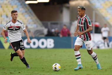 Rio de Janeiro, Brezilya, 5 Kasım 2022. Fluminense takımından futbolcu Matheus Martins, Fluminense 'e karşı. Brezilya Şampiyonası için Paulo maçı, Maracan Stadyumu 'nda..