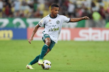 Rio de Janeiro, Brezilya, 9 Kasım 2022. Gois takımından futbolcu Maguinho, Fluminense x Gois maçında Brezilya şampiyonluğu için, Maracan Stadyumu 'nda.