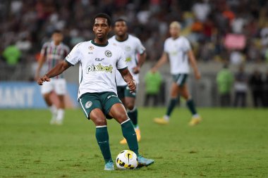 Rio de Janeiro, Brezilya, 9 Kasım 2022. Gois takımının futbolcusu, Brezilya Şampiyonası için oynanan fluminense vs. Gois maçında, Maracan Stadyumu 'nda..