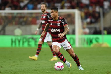 Rio de Janeiro, Brezilya, 5 Ekim 2022. Flamengo takımından futbolcu Joao Gomes, Flamengo x Internacional maçında, Brezilya şampiyonası için, Maracan Stadyumu 'nda.