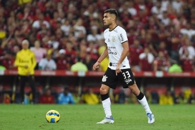 Rio de Janeiro, Brezilya, 19 Ekim 2022. Flamengo x Corinthians maçı sırasında, Maracan Stadyumu 'ndaki Brezilya' nın son kupası için Korintliler takımının futbolcusu..