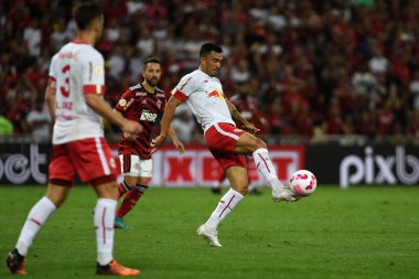 Rio de Janeiro, Brezilya, 1 Ekim 2022. Bragantino takımından futbolcu Raul, Flamengo x Bragantino maçı sırasında, Maracan Stadyumu 'ndaki Brezilya şampiyonası için.
