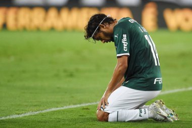 Rio de Janeiro, Brezilya, 3 Ekim 2022. Palmeiras takımından futbolcu Gustavo Scarpa, Botafogo x Palmeiras maçında Brezilya şampiyonluğu için, Engenho Stadyumu.