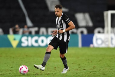 Rio de Janeiro, Brezilya, 3 Ekim 2022. Botafogo takımının futbolcusu, Botafogo x Palmeiras maçında Brezilya şampiyonluğu için, Engenho Stadyumu.