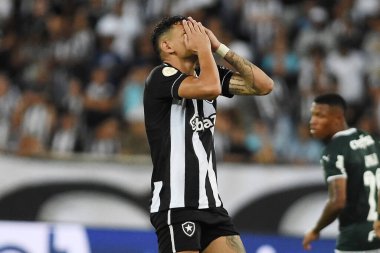Rio de Janeiro, Brezilya, 3 Ekim 2022. Botafogo takımından futbolcu Tiquinho Soares, Botafogo x Palmeiras maçında Brezilya şampiyonluğu için, Engenho Stadyumu.