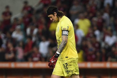 Rio de Janeiro, Brezilya, 9 Ağustos 2022. Korintliler takımının kalecisi Cassio, Flamengo x Corinthians maçında, Libertadpores Kupası için, maracan stadyumunda.