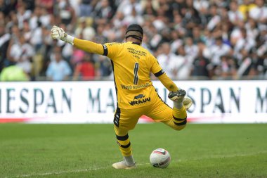 Rio de Janeiro, Brezilya, 12 Haziran 2022. Vasco 'nun takımının kalecisi Thiago Rodrigues, Vasco x Cruzeiro ile oynanan maçta Brezilya şampiyonluk serisi B' de Maracan Stadyumu 'nda mücadele etti..