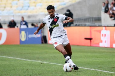 Rio de Janeiro, Brezilya, 12 Haziran 2022. Vasco takımından futbolcu Gabriel Dias, Vasco x Cruzeiro ile oynanan maçta Brezilya Şampiyonası B serisi için Maracan Stadyumu 'nda.