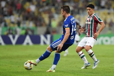 Rio de Janeiro, Brezilya, 23 Haziran 2022. Cruzeiro takımının futbol oyuncuları, fluminense vs. Cruzeiro Brezilya Kupası için Maracan Stadyumu 'nda maç yapıyor..
