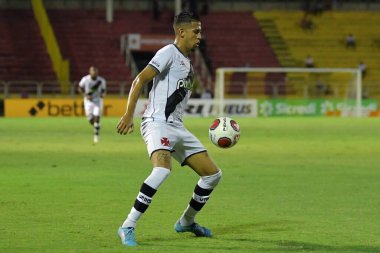 Volta Redonda, Brezilya, 20 Şubat 2022. Vasco takımından futbolcu Weverton, Carioca şampiyonası için Audax x Vasco maçında, Volta Redonda Stadyumu 'nda.