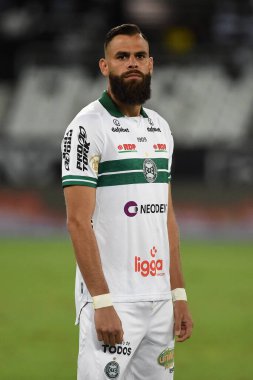 Rio de Janeiro, Brezilya, 17 Eylül 2022. Coritiba takımından futbolcu Jhon Chancellor, Botafogo x Coritiba maçında Brezilya şampiyonluğu için, Engenhao Stadyumu 'nda.