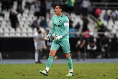 Rio de Janeiro, Brezilya, 17 Eylül 2022. Botafogo takımının kalecisi Gatito Fernandez, Brezilya şampiyonası için Botafogo x Coritiba maçında, Engenho Stadyumu 'nda.