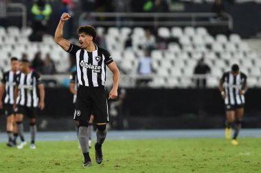 Rio de Janeiro, Brezilya, 17 Eylül 2022. Botafogo takımından futbolcu Adryelson, Botafogo x Coritiba maçında Brezilya şampiyonası için Engenho Stadyumu 'nda.