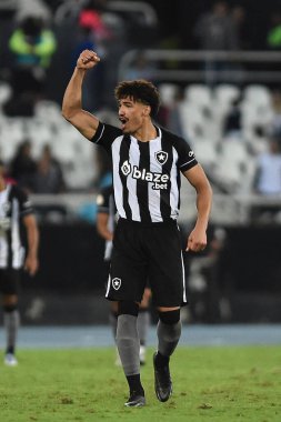 Rio de Janeiro, Brezilya, 17 Eylül 2022. Botafogo takımından futbolcu Adryelson, Botafogo x Coritiba maçında Brezilya şampiyonası için Engenho Stadyumu 'nda.