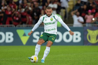 Rio de Janeiro, Brezilya, 15 Haziran 2022. Cuiaba takımından futbolcu Andre Luis, Flamengo x Cuiab maçında Brezilya şampiyonluğu için, maracana stadyumunda.