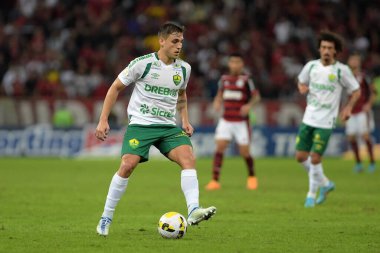 Rio de Janeiro, Brezilya, 15 Haziran 2022. Cuiab takımından futbolcu Camilo, Brezilya şampiyonası için Flamengo x Cuiab maçında, Maracan Stadyumu 'nda.