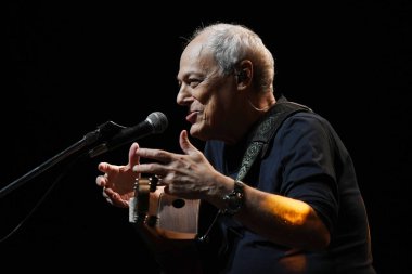 Rio de Janeiro, Brazil,January 28, 2023. Singer and violinist Toquinho, during a show at Qualistage, in the city of Rio de Janeiro