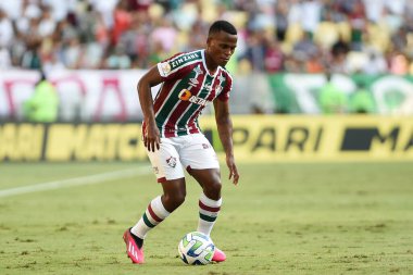 Rio de Janeiro, Brezilya, 2 Mayıs 2023. River Plate maçında Maracan Stadyumu 'ndaki Copa Libertadores adına Fluminense takımının futbolcusu..