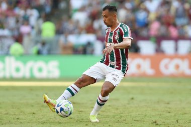 Rio de Janeiro, Brezilya, 2 Mayıs 2023. River Plate maçında Maracan Stadyumu 'ndaki Copa Libertadores adına Fluminense takımının futbolcusu..