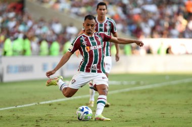 Rio de Janeiro, Brezilya, 2 Mayıs 2023. River Plate maçında Maracan Stadyumu 'ndaki Copa Libertadores adına Fluminense takımının futbolcusu..