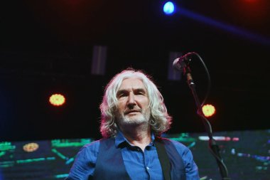 Rio de Janeiro, 6 Mayıs 2023. Gitarist Phil Palmer, Qualistage, Rio de Janeiro 'daki Dire Straits grubunun konserinde....
