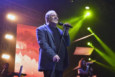 Rio de Janeiro, 2 Haziran 2023. Şarkıcı Jos Augusto, Rio de Janeiro şehrindeki Espao Hall 'da verdiği konserde.