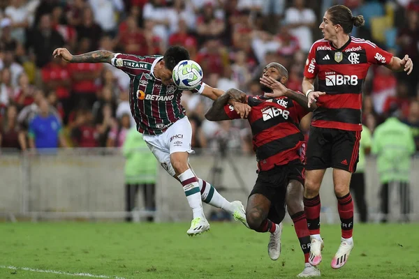 Rio Janeiro 2023 Fluminense Flamengo Немецкий Канонист Fluminense Время Матча — стоковое фото