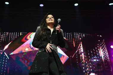 Rio de Janeiro, Brezilya, 20 Temmuz 2023. Şarkıcı Maraisa, Rio de Janeiro şehrindeki Espao Hall 'da bir gösteri sırasında