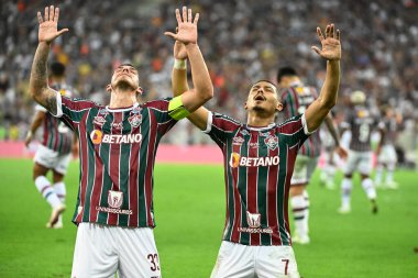 Rio de Janeiro, Brezilya, 24 Ağustos 2023. Fluminense x Olimpia, Libertadores 2023 için Rio de Janeiro 'daki Maracan Stadyumu' nda oynanan karşılaşma..