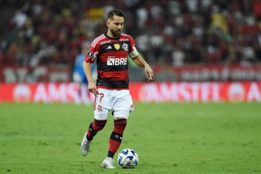 Rio de Janeiro, Brezilya, 3 Ağustos 2023. Flamengo x Olimpia maçı, Libertadores 2023 için Rio de Janeiro 'daki Maracan Stadyumu' nda oynanacak..