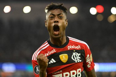 Rio de Janeiro, Brezilya, 3 Ağustos 2023. Flamengo x Olimpia maçı, Libertadores 2023 için Rio de Janeiro 'daki Maracan Stadyumu' nda oynanacak..