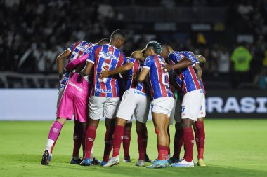 Rio de Janeiro, Brezilya, 1 Mayıs 2023. Bahia takımının futbol oyuncusu, maç boyunca Vasco Bahia, Brezilya şampiyonasında, Maracan Stadyumu 'nda.