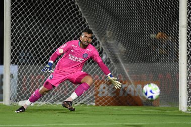 Rio de Janeiro, Brezilya, 1 Mayıs 2023. Bahia takımının kalecisi Marcos Felipe, Vasco Bahia maçında, Maracan Stadyumu 'nda oynanan Brezilya şampiyonasında,.