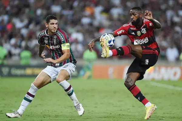 Rio Janeiro Brezilya Mayıs 2023 Flamengo Takımından Futbolcu Gerson Brezilya — Stok fotoğraf