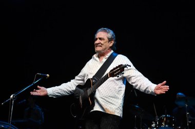 Rio de Janeiro, Brezilya, 22 Eylül 2023 Singer Ze Ramalho Qualistage, Rio de Janeiro 'da bir konser sırasında.