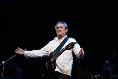 Rio de Janeiro, Brezilya, 22 Eylül 2023 Singer Ze Ramalho Qualistage, Rio de Janeiro 'da bir konser sırasında.