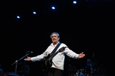Rio de Janeiro, Brezilya, 22 Eylül 2023 Singer Ze Ramalho Qualistage, Rio de Janeiro 'da bir konser sırasında.