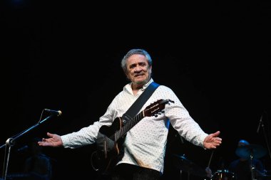 Rio de Janeiro, Brezilya, 22 Eylül 2023 Singer Ze Ramalho Qualistage, Rio de Janeiro 'da bir konser sırasında.