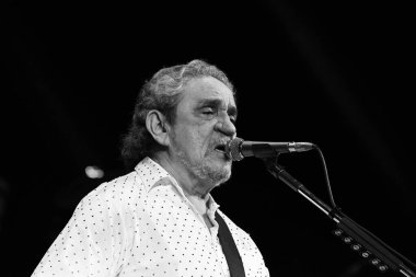 Rio de Janeiro, Brezilya, 22 Eylül 2023 Singer Ze Ramalho Qualistage, Rio de Janeiro 'da bir konser sırasında.