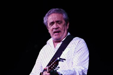 Rio de Janeiro, Brezilya, 22 Eylül 2023 Singer Ze Ramalho Qualistage, Rio de Janeiro 'da bir konser sırasında.