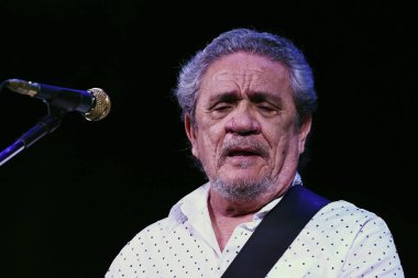 Rio de Janeiro, Brezilya, 22 Eylül 2023 Singer Ze Ramalho Qualistage, Rio de Janeiro 'da bir konser sırasında.